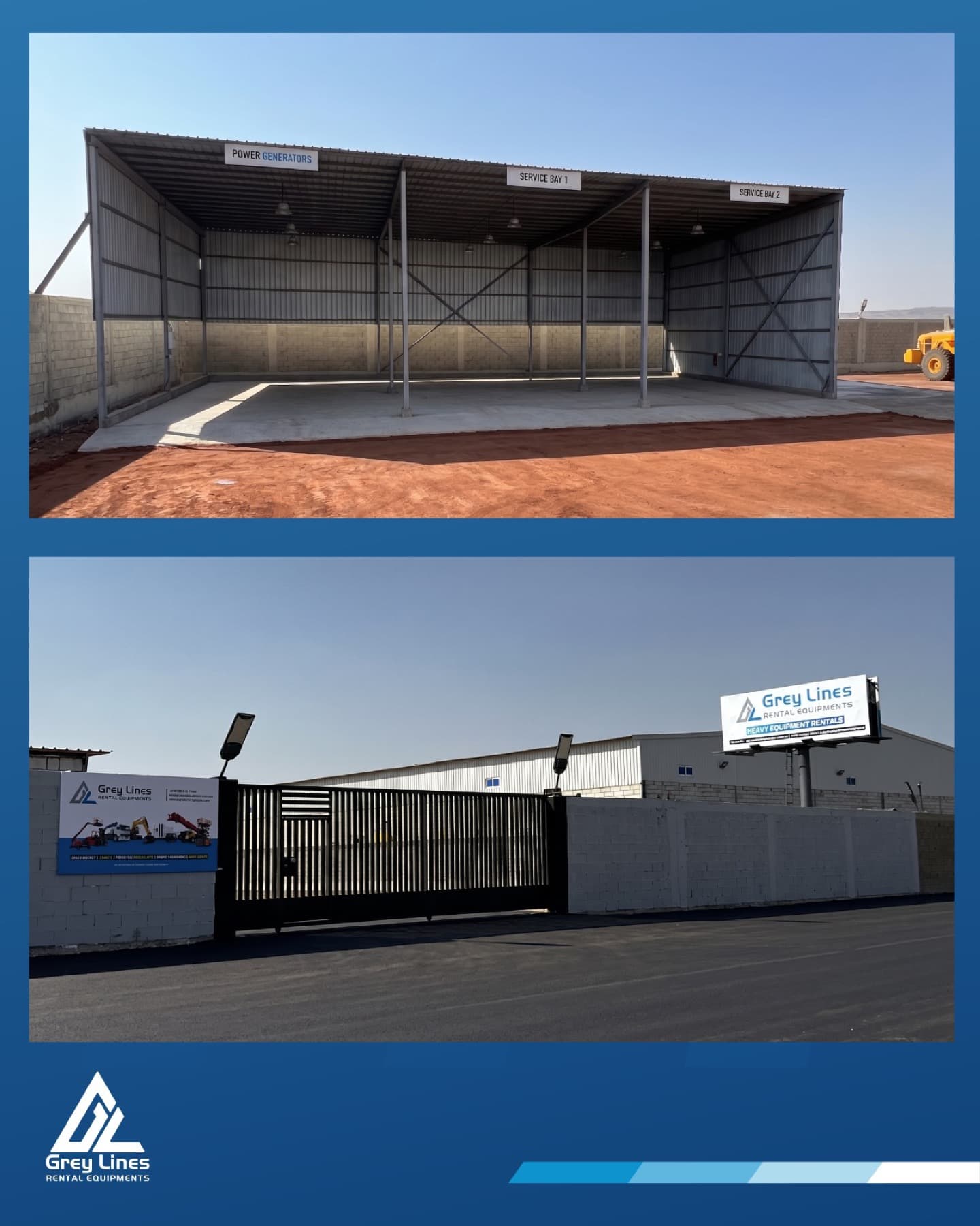 Dedicated service bays at the Grey Lines equipment yard