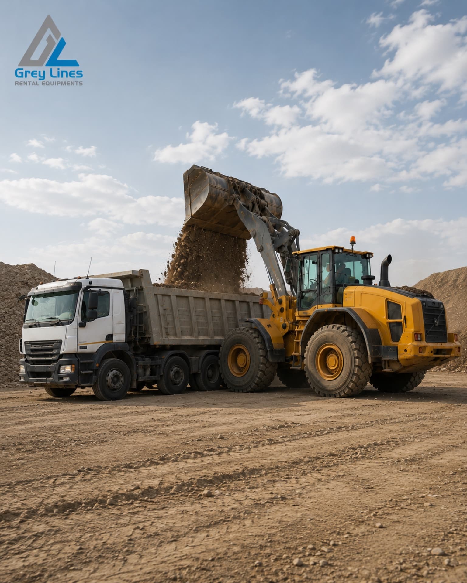 Grey Lines heavy equipment fleet