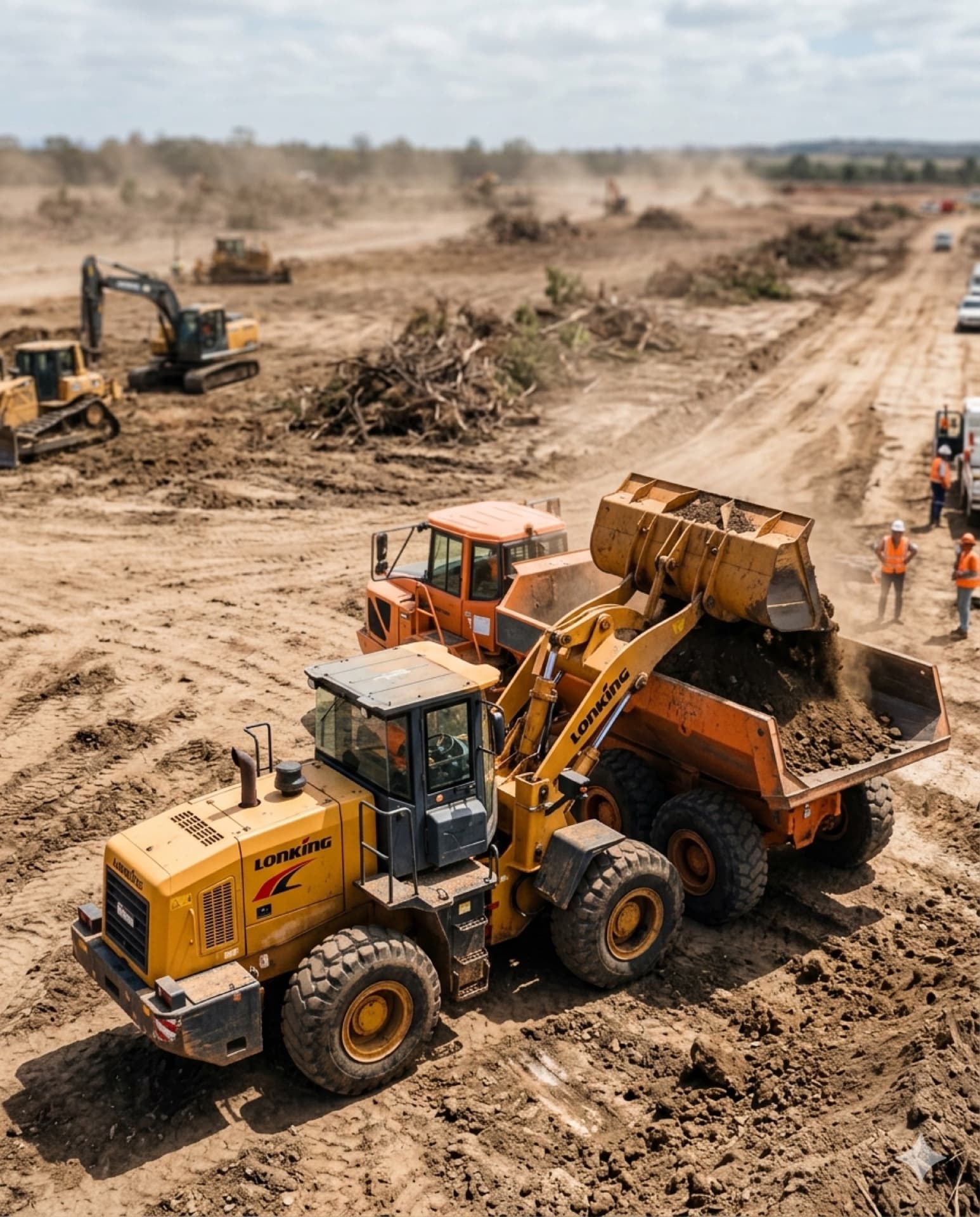 Grey Lines heavy equipment fleet